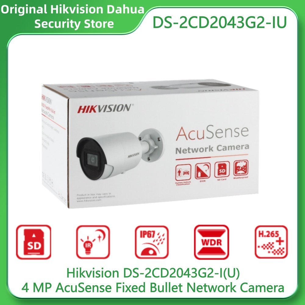 Smart Home Camera Ezviz - Caméra réseau bullet fixe Hikvision DS-2CD2043G2-IU