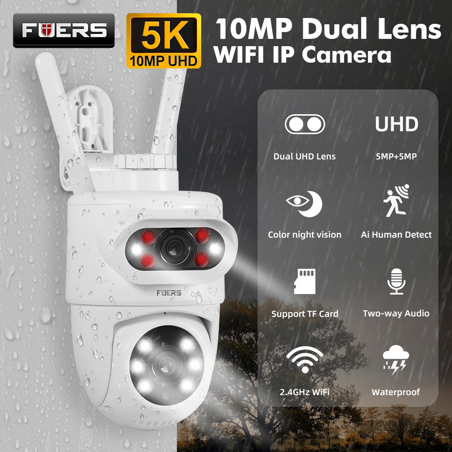 Smart Home Camera Ezviz - FUERS 5K 10MP double objectif caméra