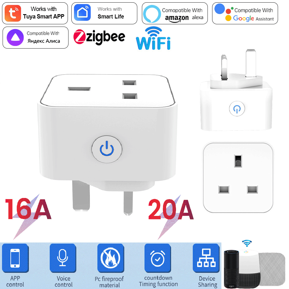 Prise intelligente Tuya 16A/20 - Smart Home Wiser avis et prix